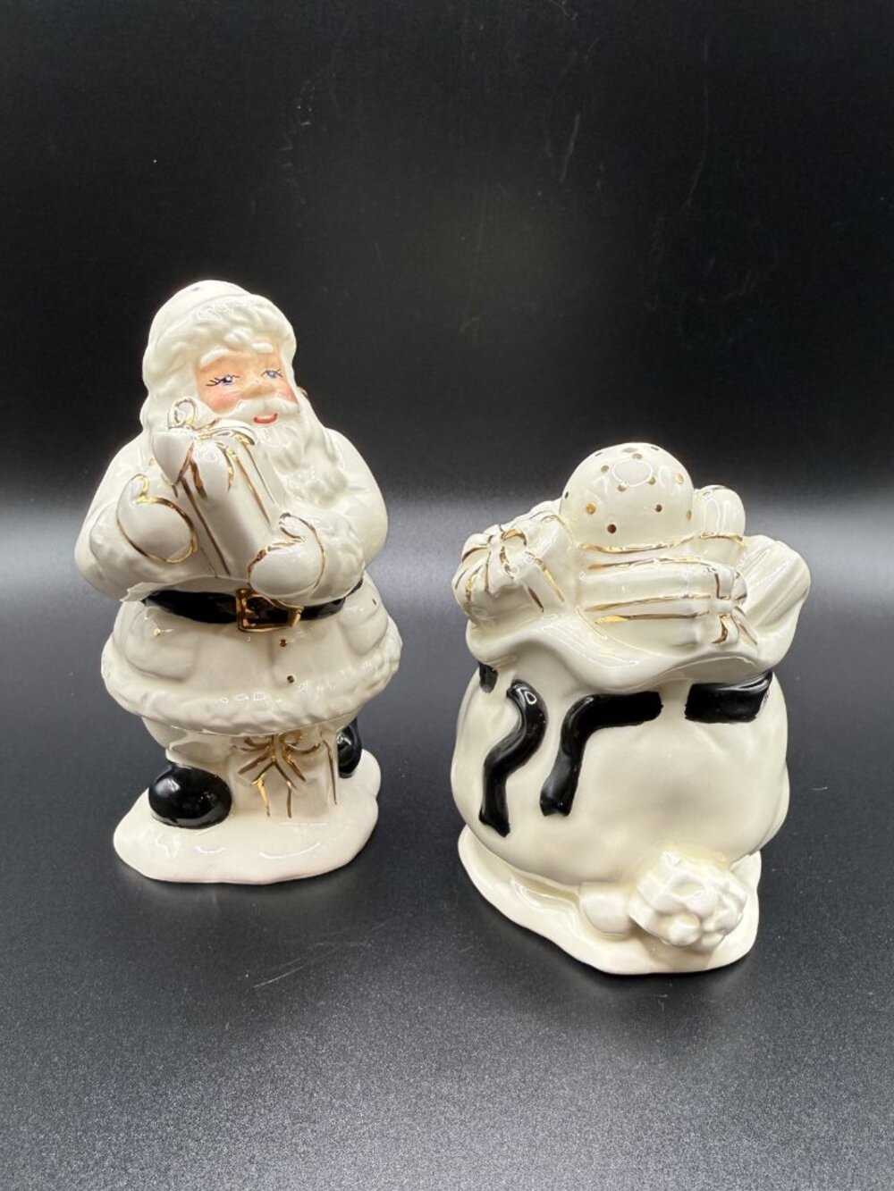 Santa with Bag of Gifts Salt & Pepper Shakers